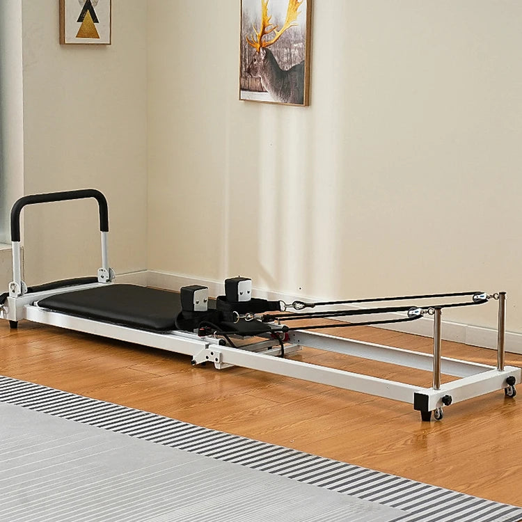 Foldable Pilates Reformer Steel Frame Yoga Fitness Equipment Main image